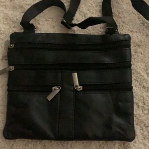 Black leather crossover